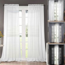 Voile Curtains Pair (2 Panels)