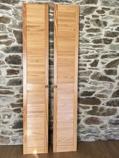 Pair Pine Louvre Doors