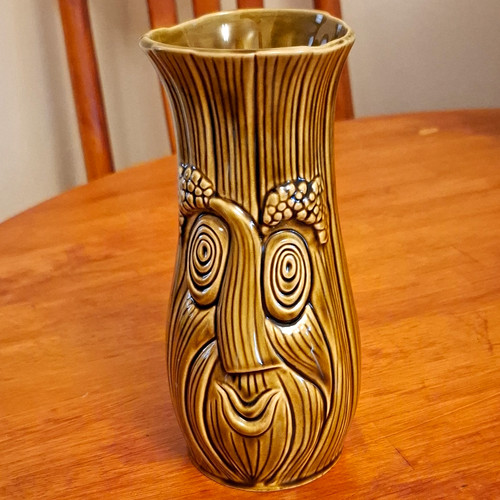 Sadler face vase green - sadler,