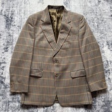 Mens Daks Houndstooth Brown