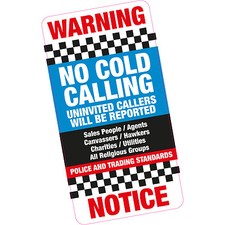 No Cold Calling Zone Uninvited