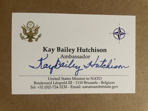 Kay bailey hutchison autograph - bailey,