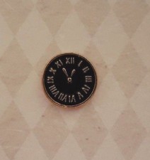 CLOCK  dolls house miniature 1:24th Scale - shop lounge vintage enamel DH52