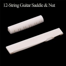Bone 12-String Acoustic Guitar Saddle or Nut or both   NUT 49mm x 9mm x 5.5m