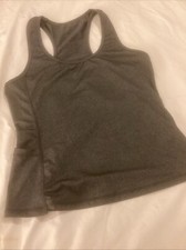 SHEIN Grey Racer  back Gym Top size M