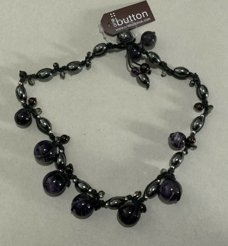 One button necklace costume - button,