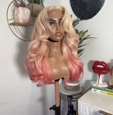 Raw Hair Wig Custom Made Ready 20 Inches 5x5 HD Blonde Strawberry 
