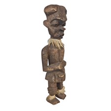 Wooden Carved African Tribal Figure Male Hand Carved Statue Wood Vintage 63cm