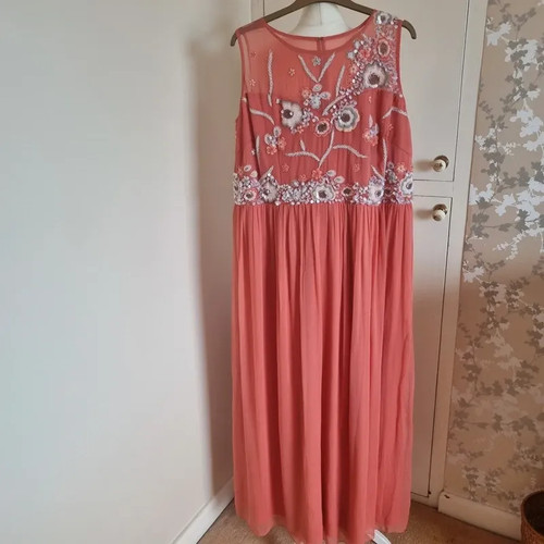 Simply peach chiffon - peach,