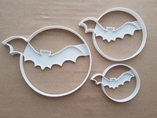 Bat Moon Halloween Shape Cookie Cutter Dough Biscuit Pastry Fondant Sharp