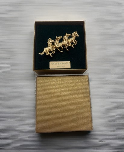 Vintage gold plated horse - vintage,
