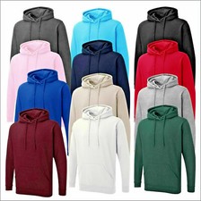 UNEEK Mens Pullover Hoodie Hooded Sweatshirt Fleece Top Plain Hoody Jumper