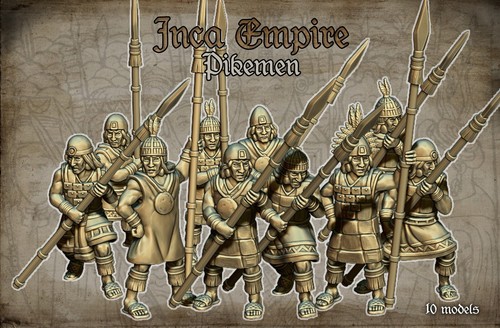 28mm inca pikemen pike and - inca,