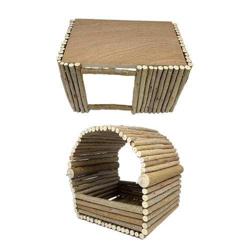 For small animals wooden - small,
