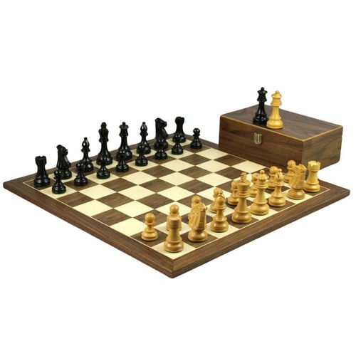 Walnut chess set - chess, inch