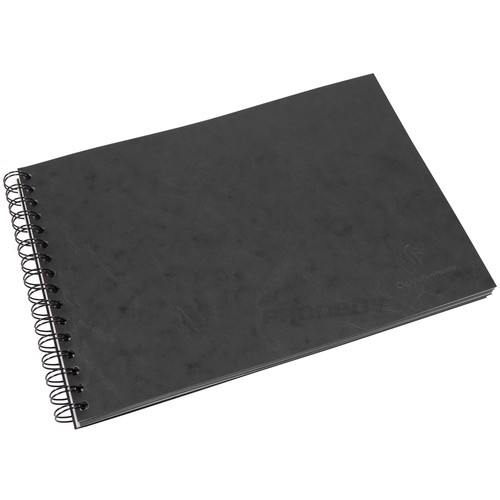 Black dry mount card - a4, spiral