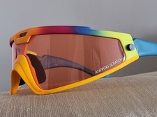 BRIKO SHOT CYCLING SUNGLASSES MARIO CIPOLLINI ORANGE PINK BLUE & GREEN A CLASSIC