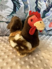 Wilberry Toys Plush Cuddly Rooster Chicken 7 inches High Soft Stuffed Toy