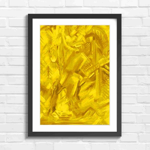 Bold abstract hunter with - abstract, dog