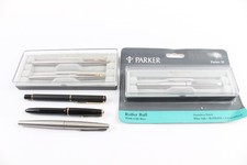 Parker Fountain Pens Inc Vintage 45, 25, Slimfold, Boxed, Gold Plate Nibs Etc 5