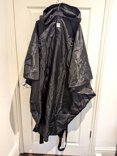 Stuff black hooded rain - it,