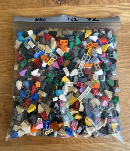 Lego bricks 850x 1x2 roof - bricks,