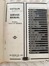 Datsun 240K GL HGC110 Service Manual | 1976 Factory Workshop Book