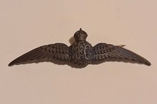 Rare Pre-WW1 Royal Flying Corps RFC Bronze Pilot's Wing - Canadian Maker