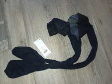 Ladies black 40 denier lace