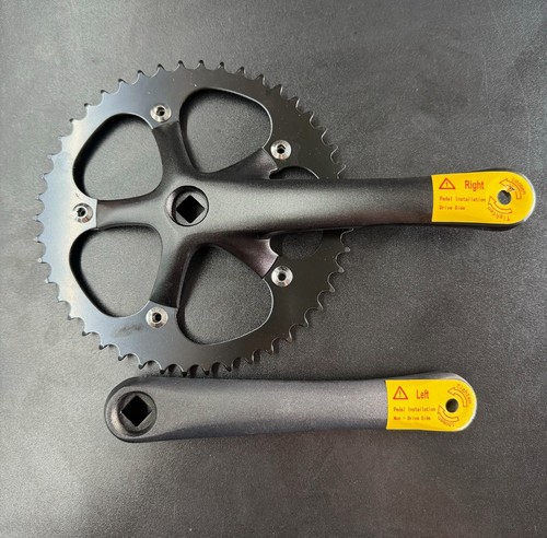 Alloy black bicycle crank - alloy,