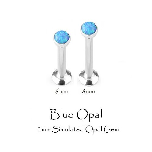 Tiny gem labret - tiny, tragus