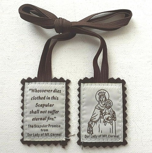 Brown scapular our lady of - scapular,
