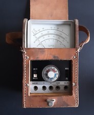 Vintage GPO Meter No. 12C with Leather Case. Tested and Working.