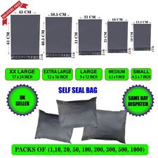 GREY Postal Post Packaging Bags Plastic Parcel Mailing Packing Postage Self Seal
