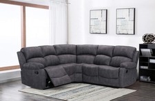 Grey Fabric 5-Seater L-Shaped