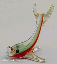 Vintage Retro Art Glass Murano Animal - Fish #4