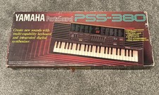 Yamaha PSS-380 Porta Sound Keyboard Synthesiser with Power Supply  - Free P&P