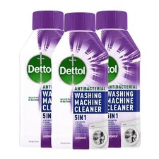Dettol Washing Machine Cleaner Lavender Liquid Removes Dirt 250ml x3