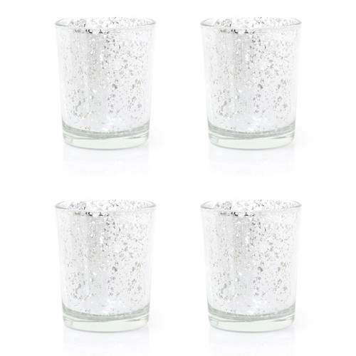 Pack silver mercury glass - silver,