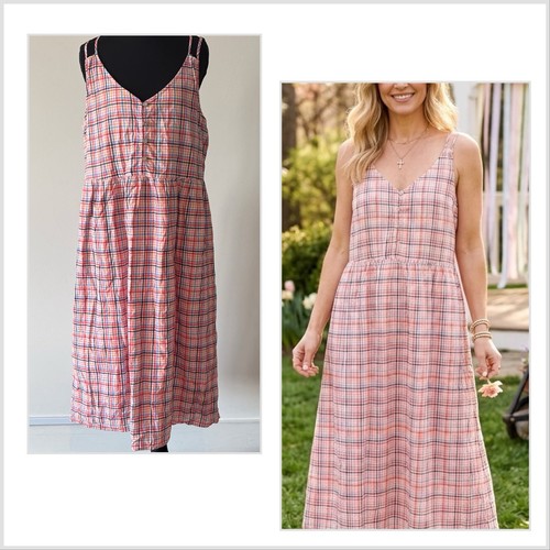 Loft gingham midi dress - loft,