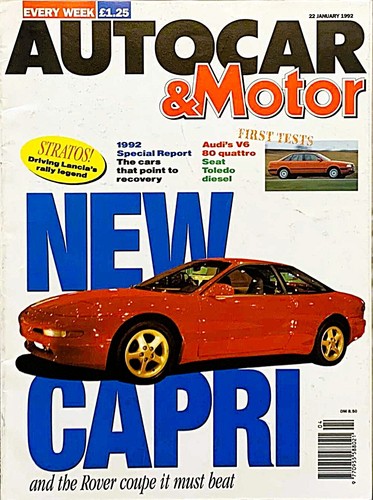 Autocar magazine jan - magazine, 22-jan-92