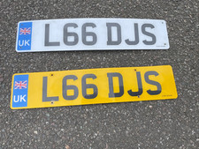 L66DJS Private Number Plate Cherished Registration Personal Reg For Sale