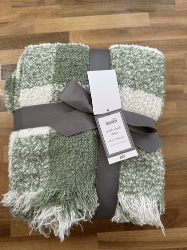 Dunelm double check throw - check,