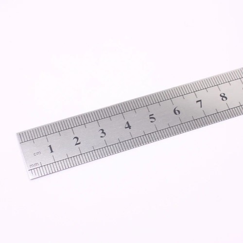Stainless steel metal ruler - 6",