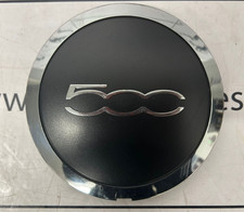 Fiat 500 Alloy Wheel Centre Cap With Chrome Surround Genuine