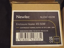 Newlec / Rittal NLENCH50W Enclosure Heater 49-50W ..Boxed  ..ID378