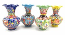 Hand Painted Ceramic Vase -