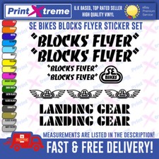 BLOCKS FLYER BMX Vinyl Decals