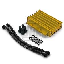Gpld CNC Alloy Pit Bike Oil Cooler YX140 Radiator Kit 50-170cc 220mm Short Hose