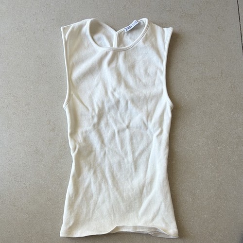 Zara women white ribbed - women's,